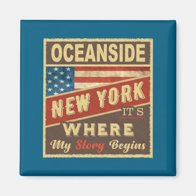 Imã Oceanside Ny É Onde Minha História Começa  (Frente)