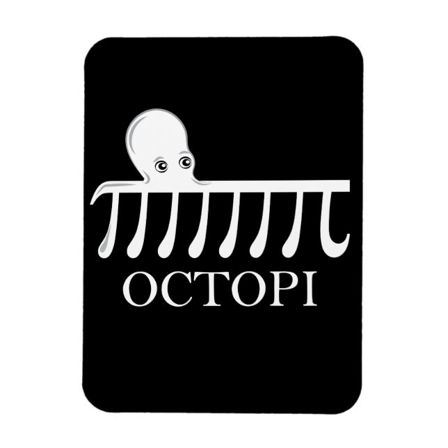Ímã Octopi - Engraçado Pi Octopus Math (Vertical)