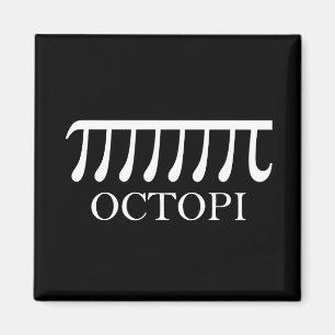 Imã Octopi - Engraçado Pi Octopus Math