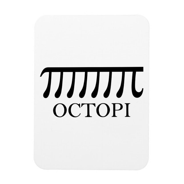 Ímã Octopi - Engraçado Pi Octopus Math (Vertical)