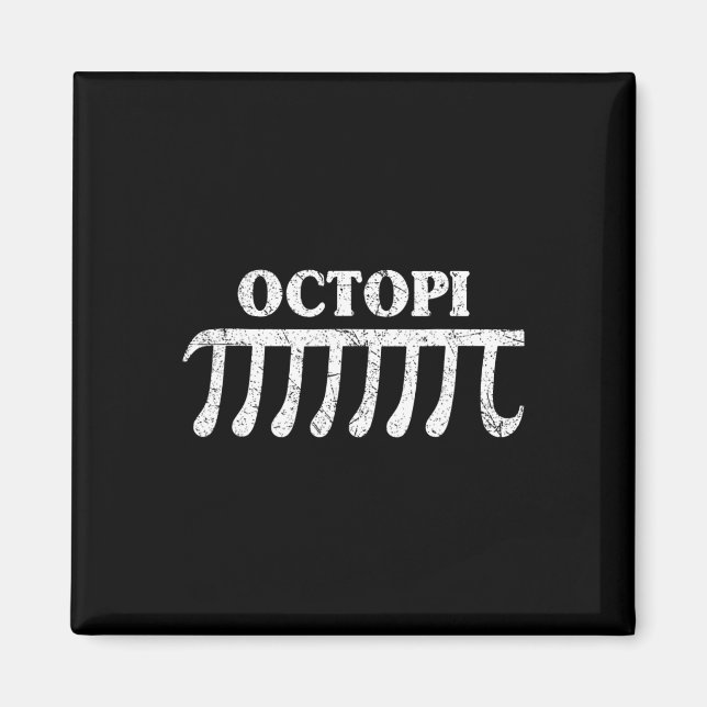 Imã Octopi Engraçado Presente Para Amantes De Matemáti (Frente)