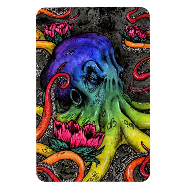 Ímã Octopus  (Vertical)
