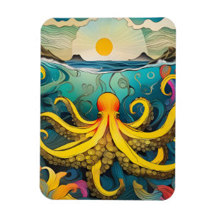 Ímã Octopus Amarelo