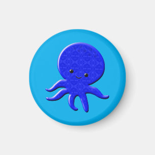 Imã Octopus Azul-Cinto