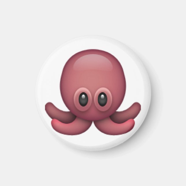 Imã Octopus - Emoji (Frente)