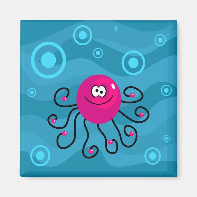 Imã Octopus Funky (Frente)