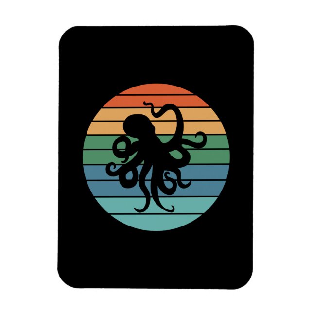 Ímã Octopus Retro (Vertical)