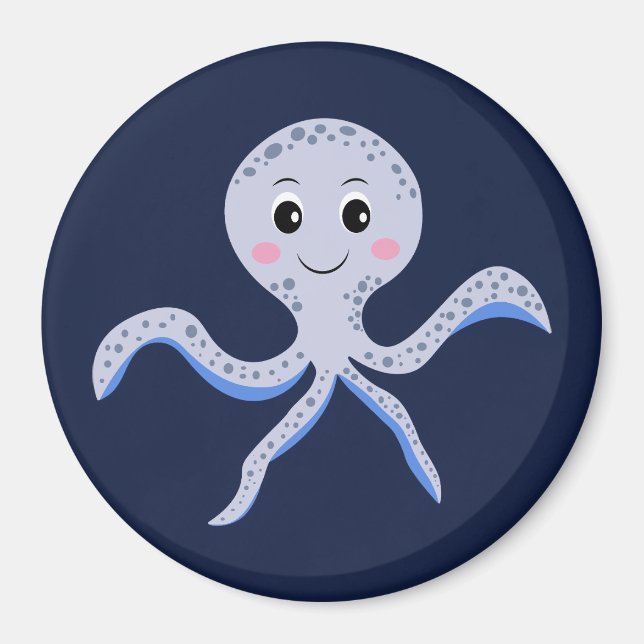 Imã Octopus sob o padrão das crianças do mar (Frente)
