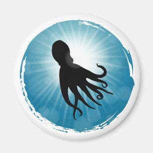 Imã Octopus Vida Aquática Submarina