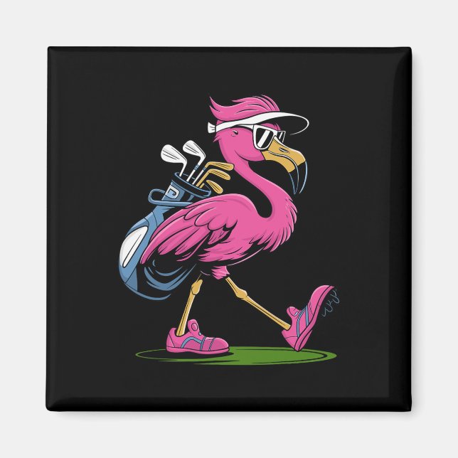 Imã Óculos de Sol de Golfe Ping Flamingo para Mulheres (Frente)