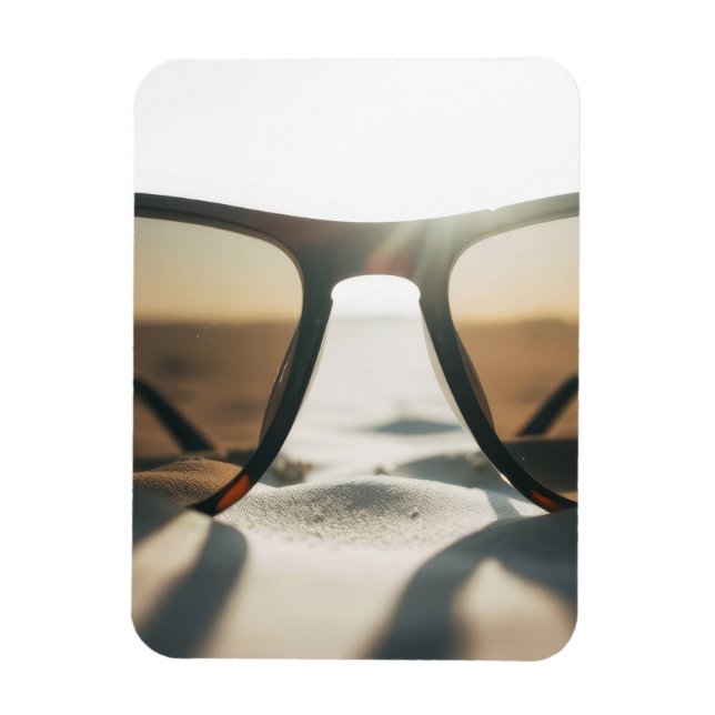 Ímã Óculos de Sol na Areia (Vertical)
