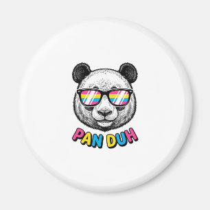 Imã Óculos de Sol Panda Divertido Camisa de Gravura Vi
