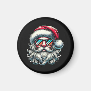 Imã Óculos de Sol Retrô Natal Face do Papai Noel