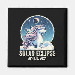 Imã Óculos de Visto Solar Eclipse 2024 Unicórn 8 de ab