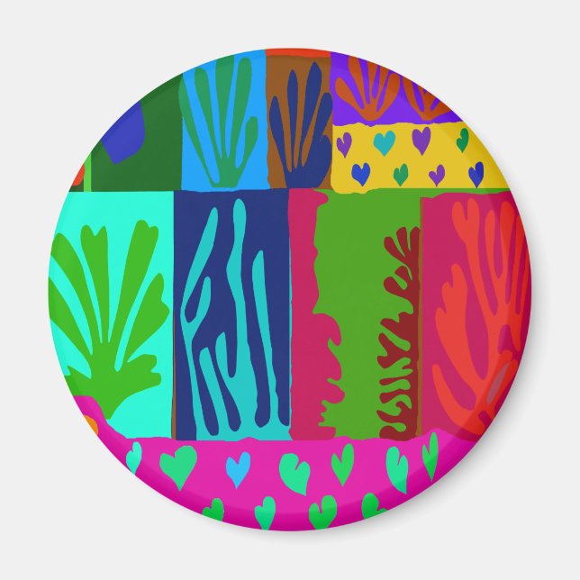 Imã Ode à Colagem de Matisse (Frente)