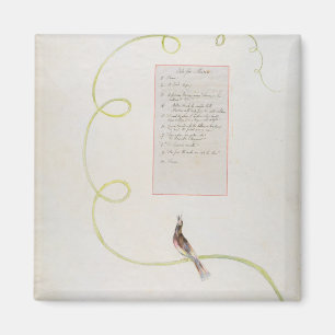 Imã "Ode para a música" design 94 'dos poemas de Thom