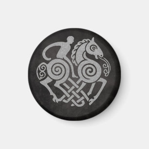 Imã Odin Riding Sleipnir - Norse Mythology Viking Art