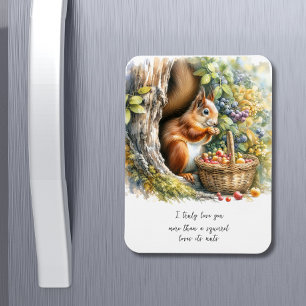 Ímã Oferta de Dia de os namorados de Aquarela Engraçad