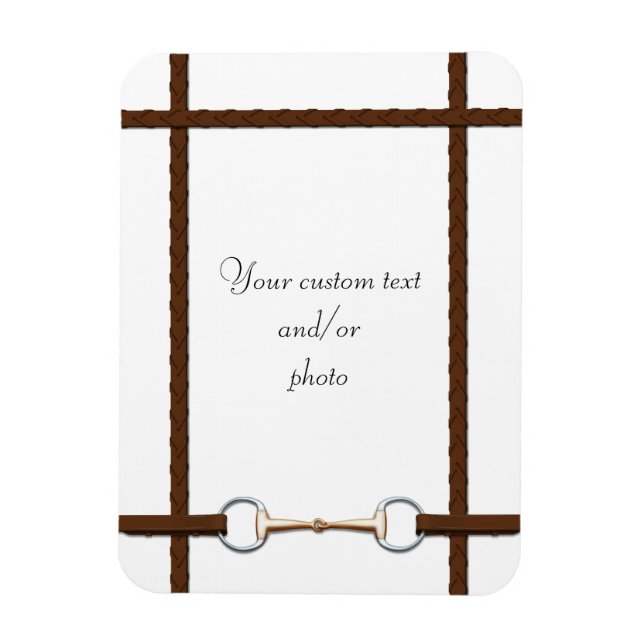 Ímã Oferta Personalizada De Fotografias Do Snaffle Bit (Vertical)