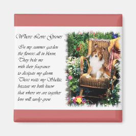 Imã Ofertas de arte Shetland Sheepdog