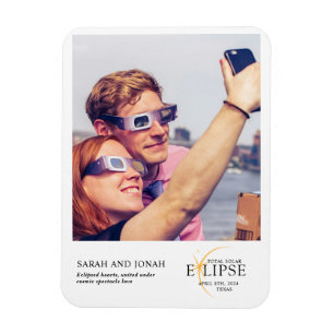 Ímã Ofertas de Casais de Foto Solar Eclipse 2024