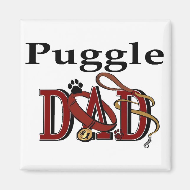 Imã Ofertas de Pai de Puggle (Frente)