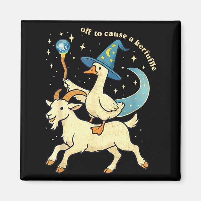 Imã Off To Cause A Kerfuffle Funny Chaotic Weird Anima (Frente)