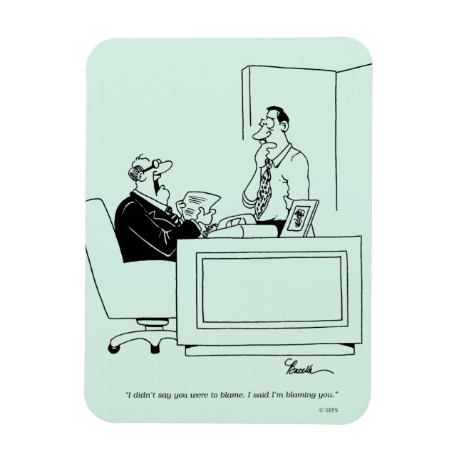 Ímã Office Blame (Vertical)