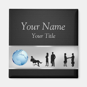 Imã Office Business Pessoas World Globe - Magnet