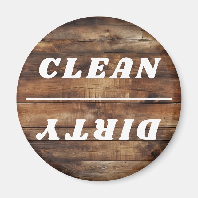 Imã Office Dishwasher Avisos Limpo e Sujo (Frente)