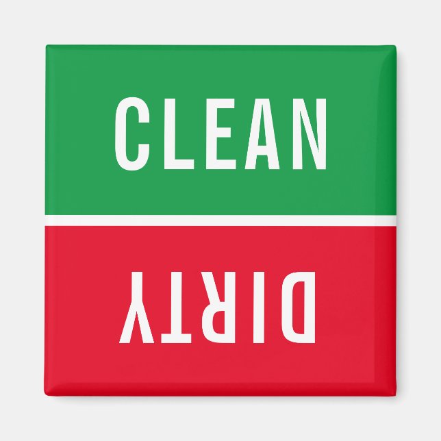 Imã Office Dishwasher Avisos Limpo e Sujo (Frente)