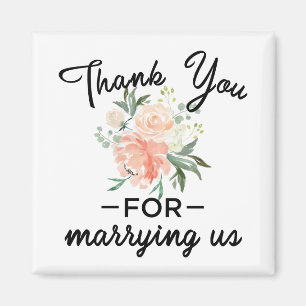 Imã Oficiante de Casamento Floral Obrigado Porta Gelad