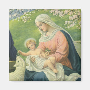 Imã Oficina de José com Maria e Menino Jesus