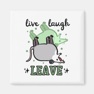 Imã Ogambm Funny Live Laugh Deixar Humor Escuro Possum