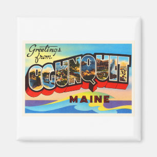 Imã Ogunquit Maine MIM lembrança velha das viagens