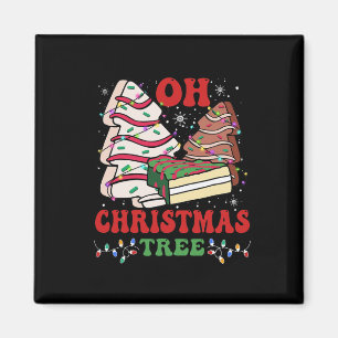 Imã Oh Árvore Natal Bolo Xmas Luz Engraçada Correspond
