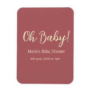 Ímã oh baby revelação nome data maron simples minimal
