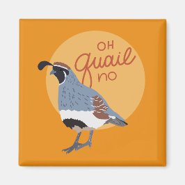 Imã Oh Codorna Não Gambel's Quail Ilustrado