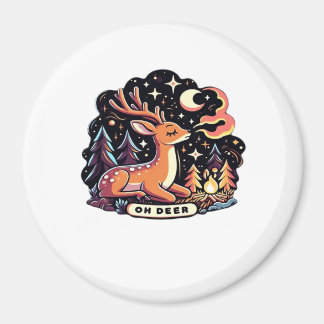 Imã Oh Deer Contemporary Graphic Vibe