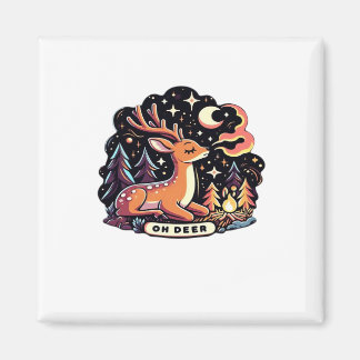 Imã Oh Deer Contemporary Graphic Vibe