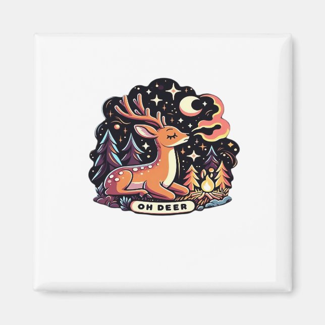 Imã Oh Deer Contemporary Graphic Vibe  (Frente)