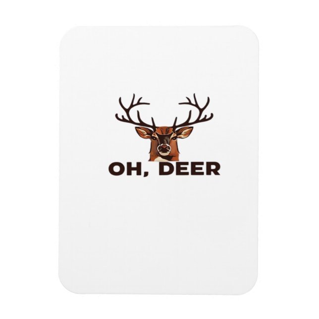 Ímã Oh Deer Design Moderno Limpo  (Vertical)