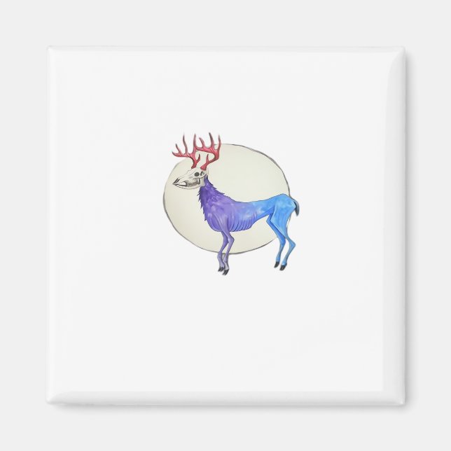 Imã Oh Deer Estilo Gráfico Limpo  (Frente)