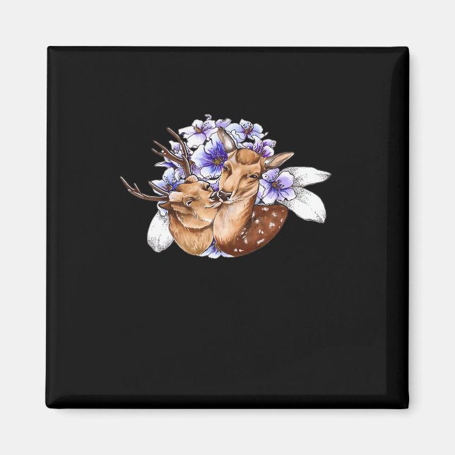 Imã Oh Deer Estilo Minimalista Limpo  (Frente)