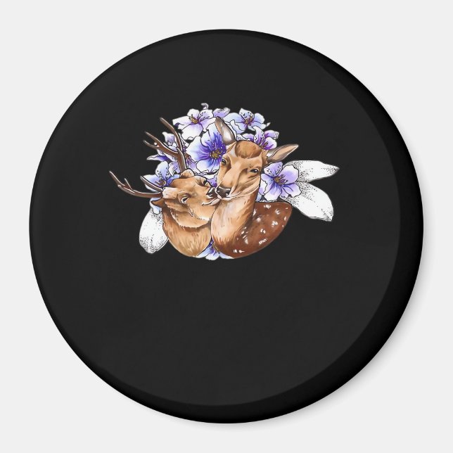 Imã Oh Deer Estilo Minimalista Limpo  (Frente)