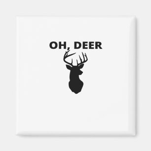 Imã Oh Deer Oh Dear Estilo de Arte Caprichoso