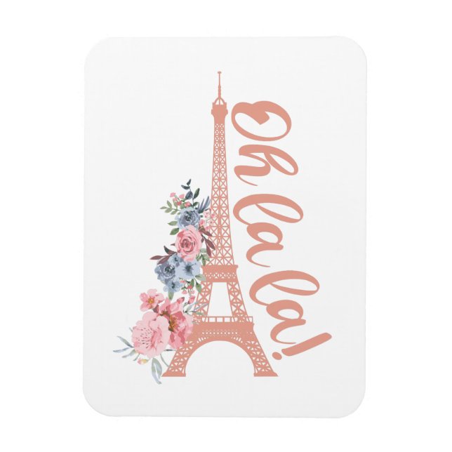 Ímã Oh La La - Torre Eiffel Paris França (Vertical)