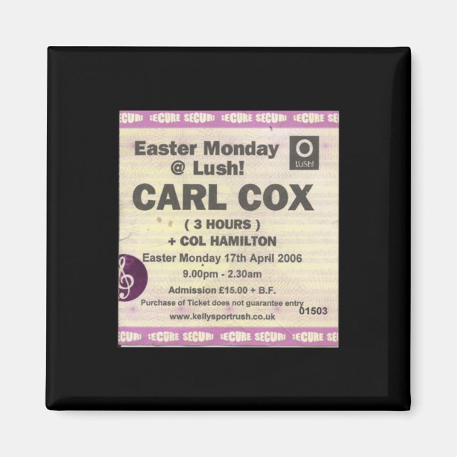 Imã Oh Sim Sim Sim Portrush Ticket Sticker (Frente)