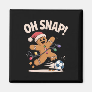 Imã Oh Snap Biscoito de Natal Futebol Natalino Engraça