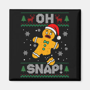 Imã Oh Snap Gingercake Homem Natal Cookie Baki